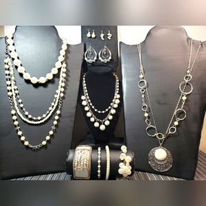 Pearls and Rhinestones Bundle of Jewelry